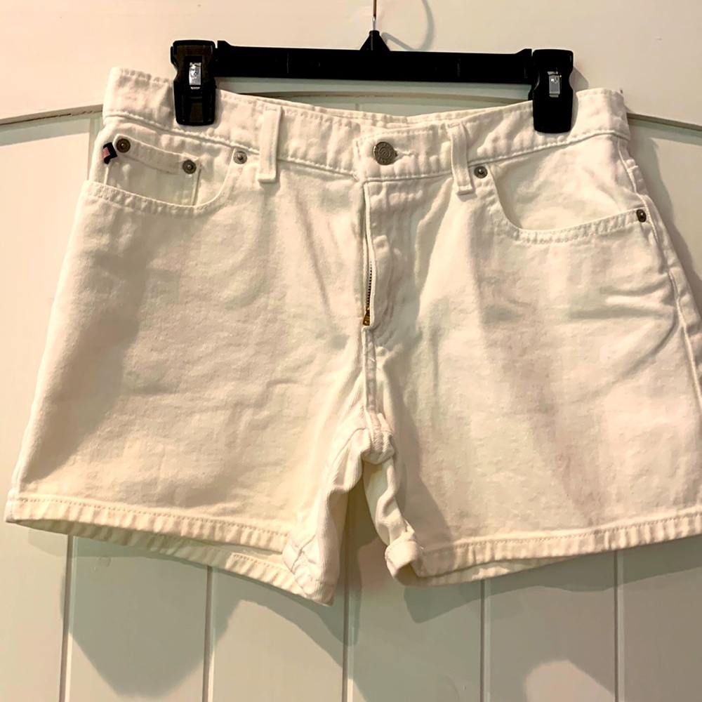 Ralph Lauren 100% cotton white Saturday shorts